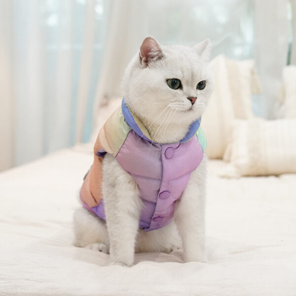 Bella Cat Colorful Vest Top Warm Winter Fashion - Image 5
