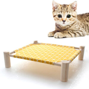 Bella Cat Removable And Washable Solid Wood Bed