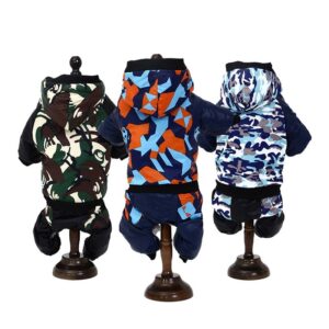 MAX Dog Clothes Autumn Winter Camouflage Hooded