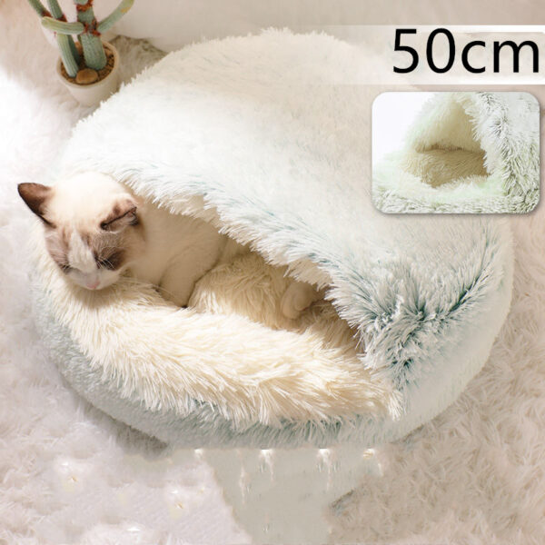 Bella Cat Bed Winter Bed Round Plush Warm - Image 3