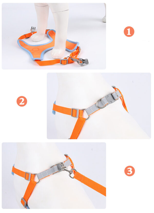 Max Dog Pet Harness Reflective Soft Mesh Chest Strap - Image 9