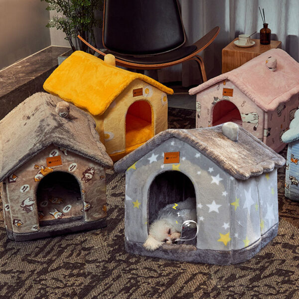 Max Dog Pet Foldable House Winter Kennel Removable