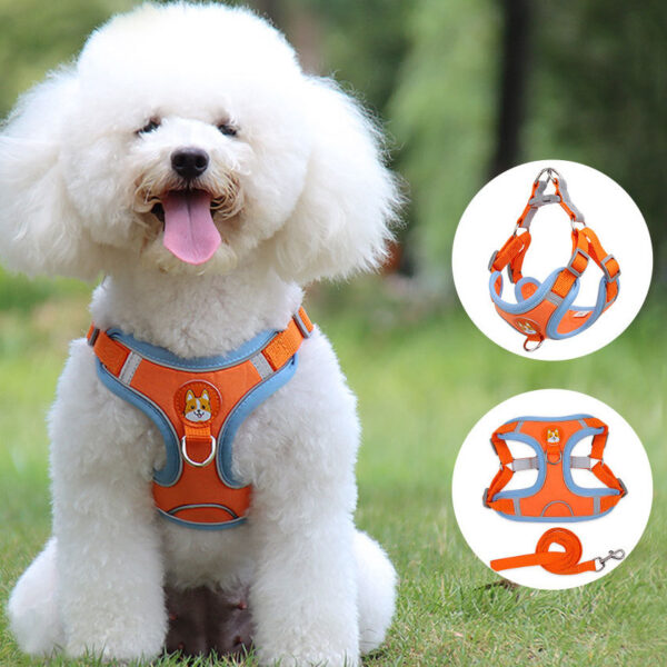 Max Dog Pet Harness Reflective Soft Mesh Chest Strap