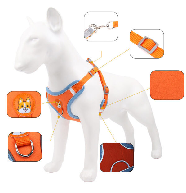 Max Dog Pet Harness Reflective Soft Mesh Chest Strap - Image 7