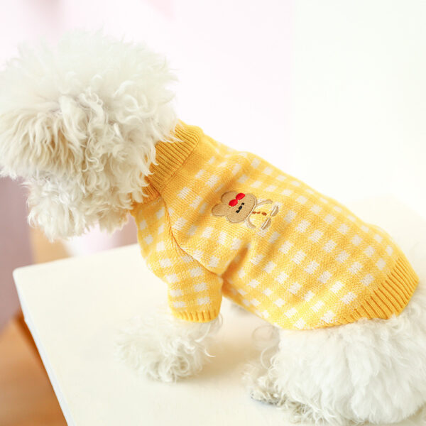 Max Bowknot Dog Clothes Cat Costume Hollow Knit Sweater - Image 9