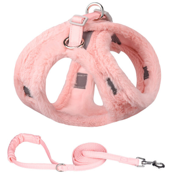 Bella Cat Plush Warm Vest Dog Leash - Image 2