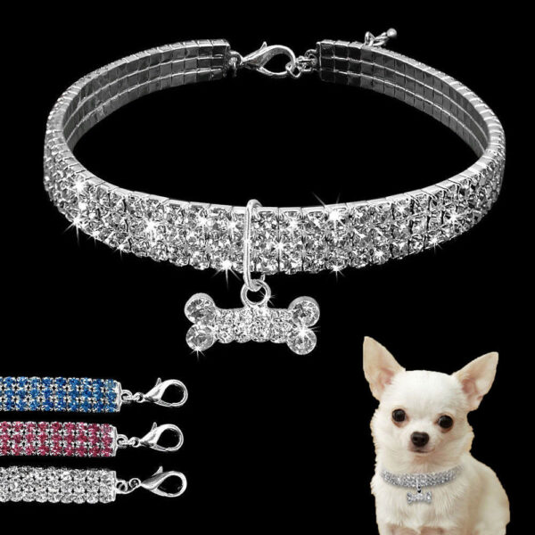 Max Dog bling rhinestone collar crystal Puppy Chihuahua - Image 8