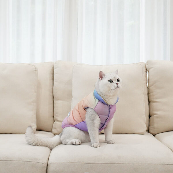 Bella Cat Colorful Vest Top Warm Winter Fashion - Image 8