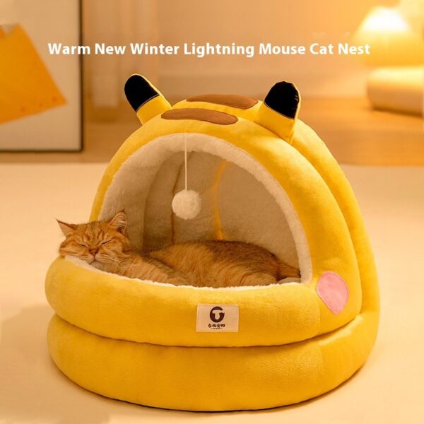 Bella Cat Nest Four Seasons Universal Winter Warm Closed