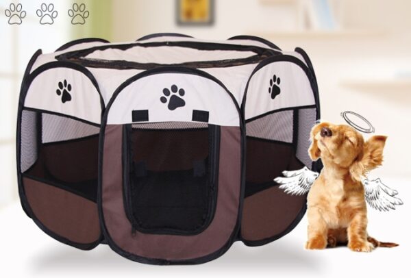 Max Dog Pet Fast folding octagonal pet fence