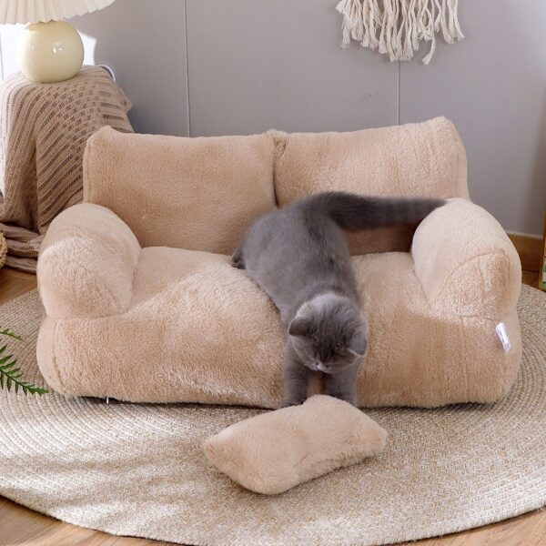 Bella Cat Pet Luxury Bed Sofa Winter Warm. - Image 2