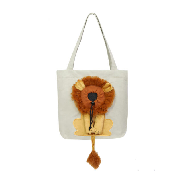 Bella Cat Pet Soft Carriers Lion Design Portable - Image 3