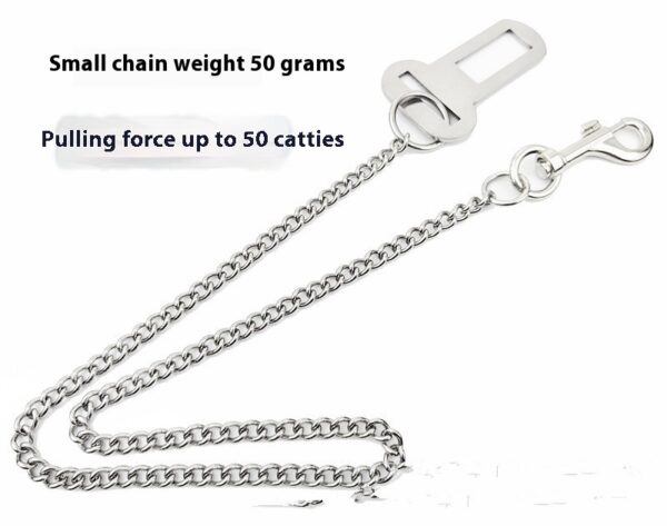 Max Dog Stainless Steel Small Chain Puppy Car Safety Rope - Image 2