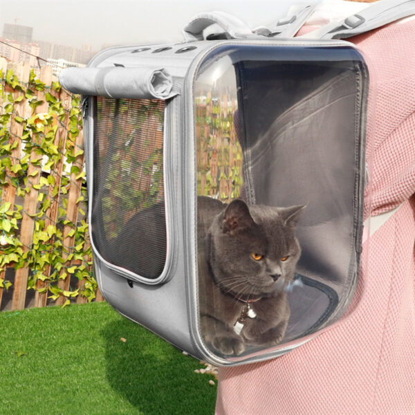 Bella Cat Pet Carrier Backpack Breathable Travel Outdoor - Image 4