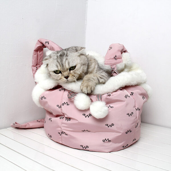 Bella Cat Pets Carrier Backpack Outdoor and Travel Use in Winter - Image 2