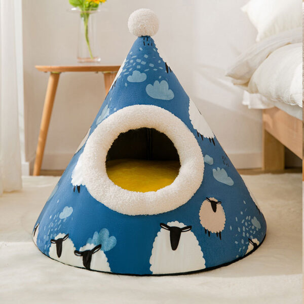 Bella Cat Pet Triangle Yurt House - Image 2