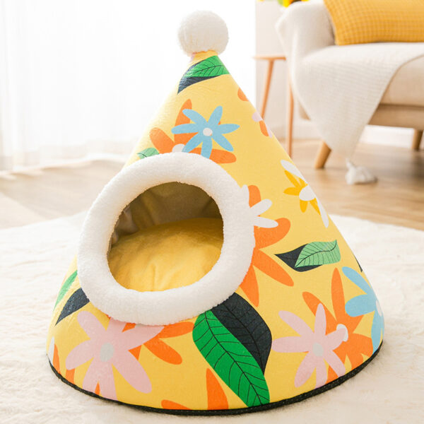 Bella Cat Pet Triangle Yurt House - Image 7