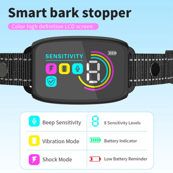 Max Dog Pet Smart Automatic Anti Barking Collar Rechargeable - Image 2