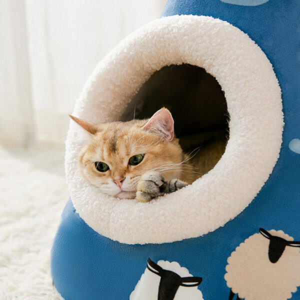 Bella Cat Pet Triangle Yurt House - Image 8