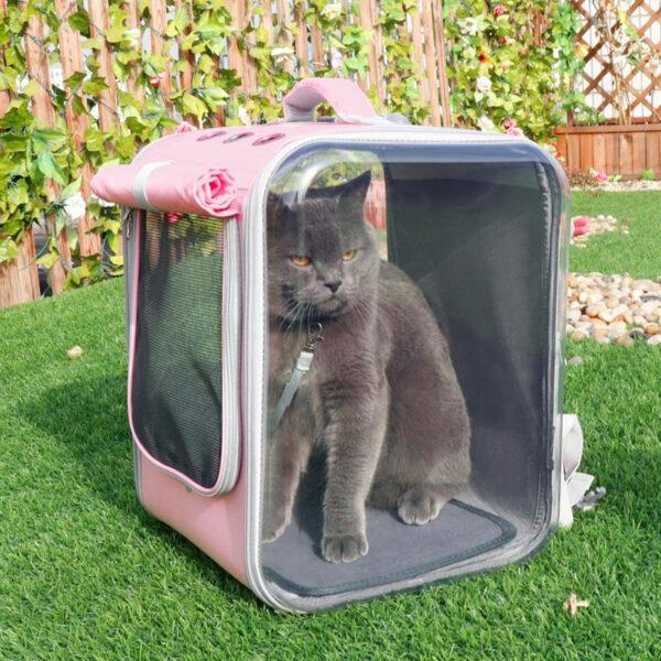 Bella Cat Pet Carrier Backpack Breathable Travel Outdoor - Image 6