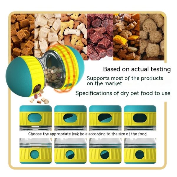 Max Dog Pet Food Dispensing Toy Tumbler Leaky Food Ball Puzzle - Image 5