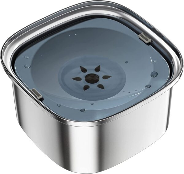 Max Dog Pet Stainless Steel Water Bowl Floating - Image 2