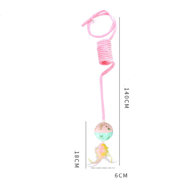 Bella Cat Toy Self-Hi Sucker Spring Rabbit Hair Ball - Image 6