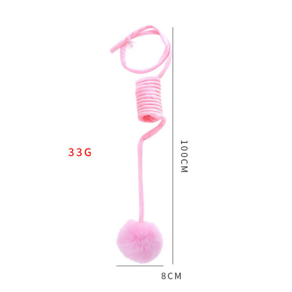 Bella Cat Toy Self-Hi Sucker Spring Rabbit Hair Ball - Image 8