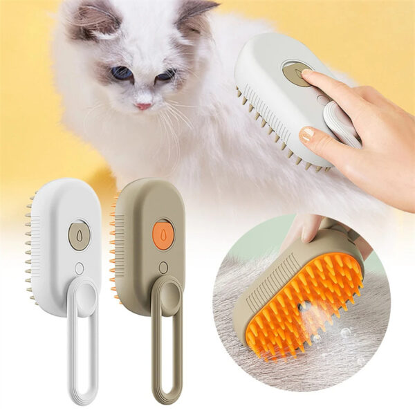 Bella Cat Pet Steam Brush 3 In 1 Electric Spray - Image 8