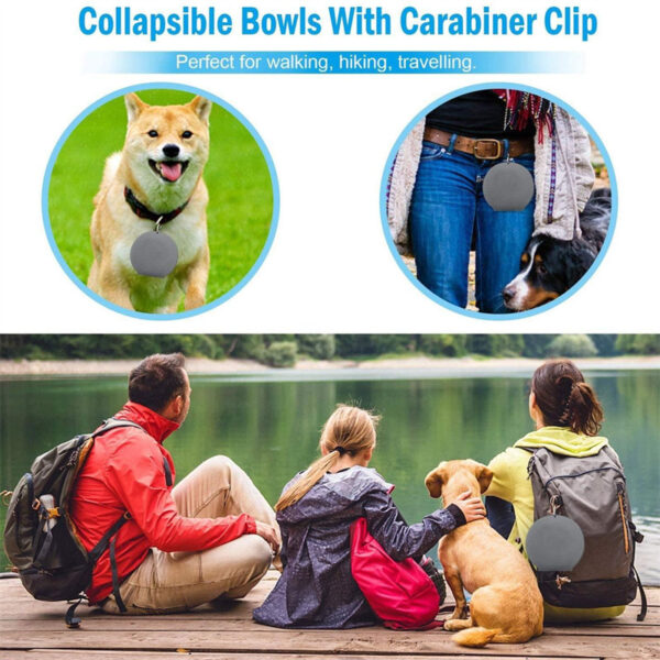 Max Dog Pet Rubber Foldable Double Feeding Bowl - Image 6