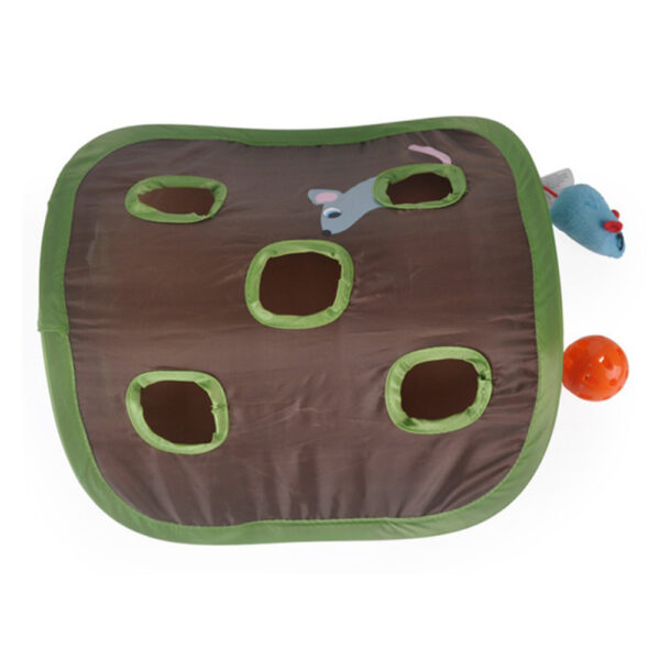 Bella Cute Pet Cat Interactive Hide Seek Game 9 Holes Tunnel Mouse - Image 3