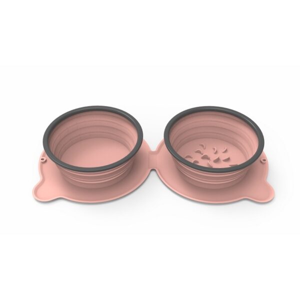 Max Dog Pet Portable Silicone Double Food Bowls Foldable - Image 10