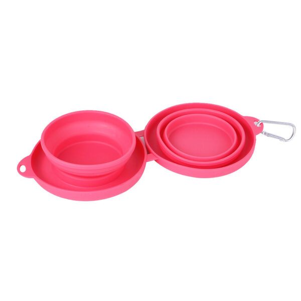 Max Dog Pet Rubber Foldable Double Feeding Bowl - Image 3