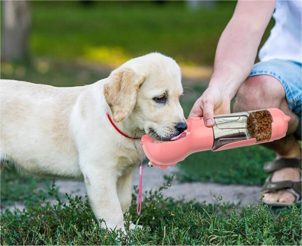 Max Dog Pet Water Bottle Feeder Bowl Garbage Bag Storage