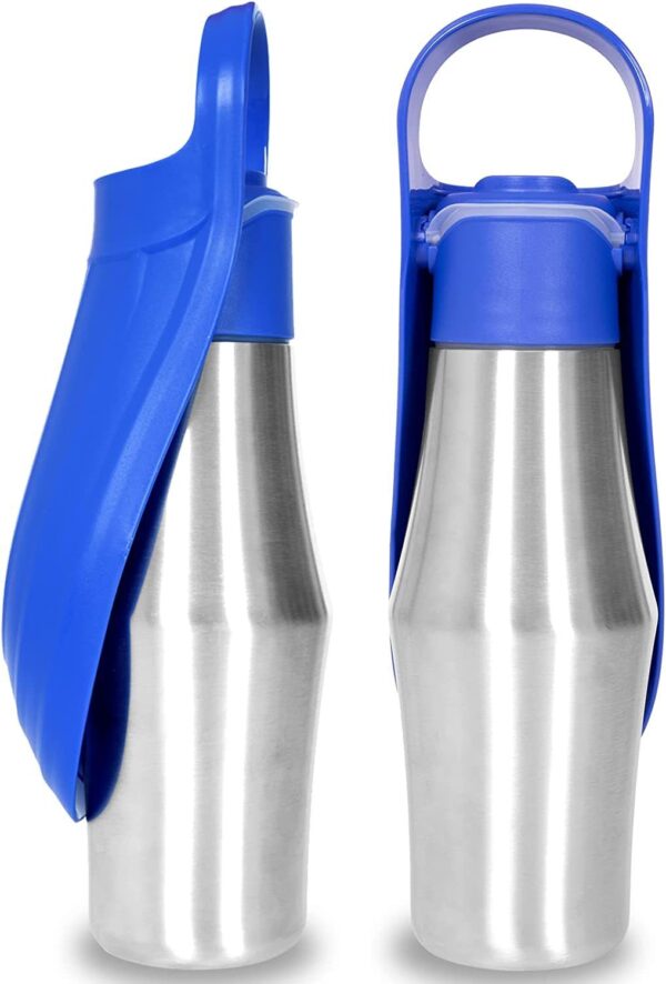 Max Dog Pet New Portable Water Bottle Soft Silicone Leaf Design - Image 7