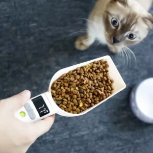 Bella Cat Pet Food Spoon Transparent With Scale Measurement