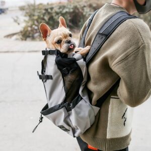 Max Dog Pet Carrier Bag Backpack Out Double Shoulder