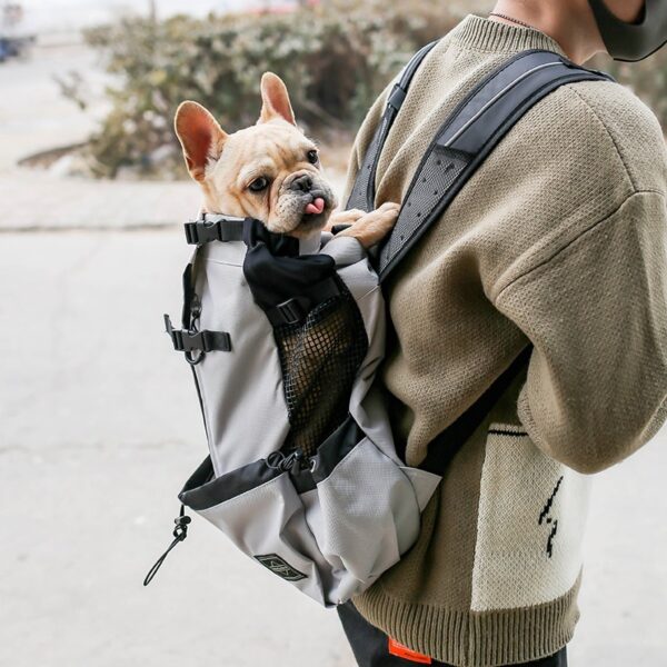 Max Dog Pet Carrier Bag Backpack Out Double Shoulder