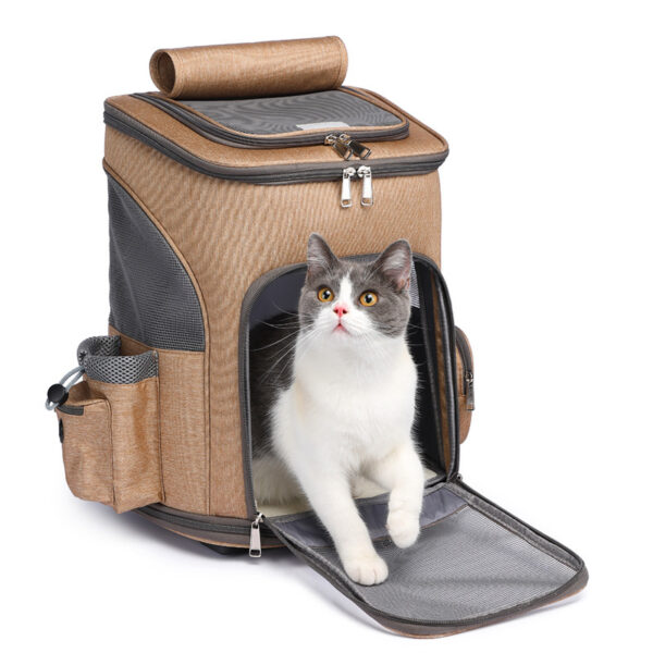 Bella Cat Pet Portable Folding Trolley Backpack Traveling - Image 6