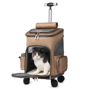 Bella Cat Pet Portable Folding Trolley Backpack Traveling
