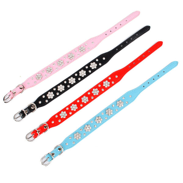 Max Dog Pet Collar Rhinestone Plum - Image 5