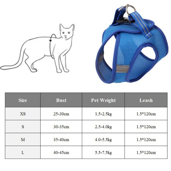 Bella Cat Pet Anti-strike traction harness - Image 4