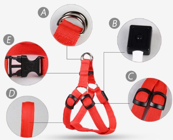 Max Dog Pet Led Luminous Chest Strap Leash - Image 10