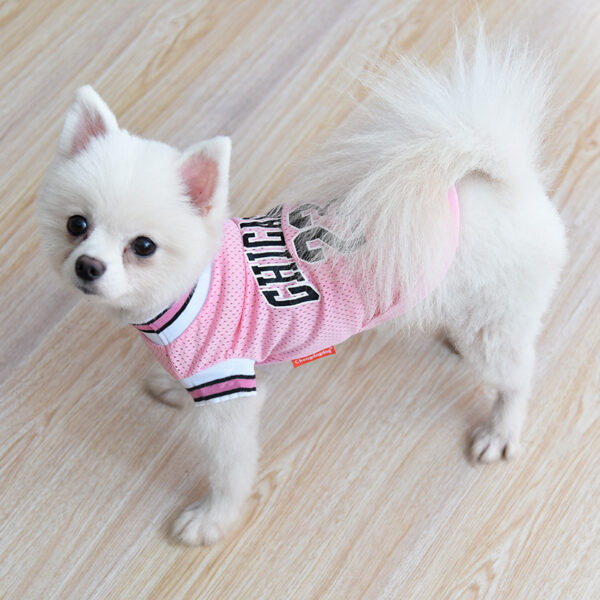 Max Dog Pet Clothes Basketball Vest Mesh Summer - Image 2