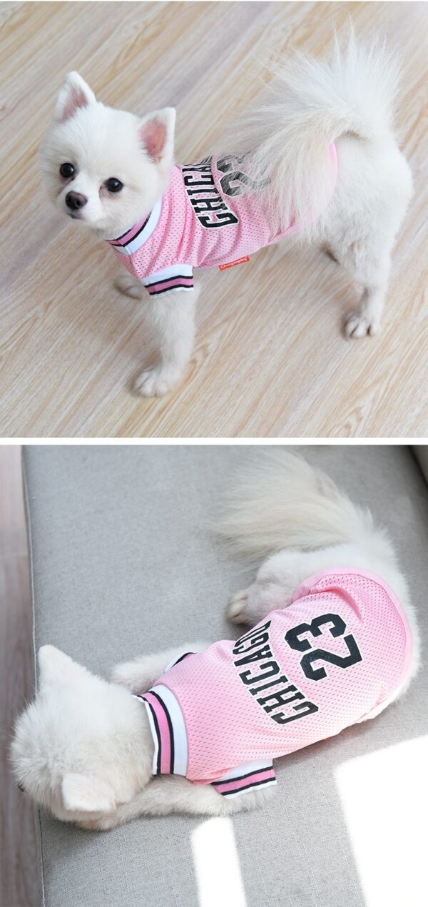 Max Dog Pet Clothes Basketball Vest Mesh Summer - Image 4