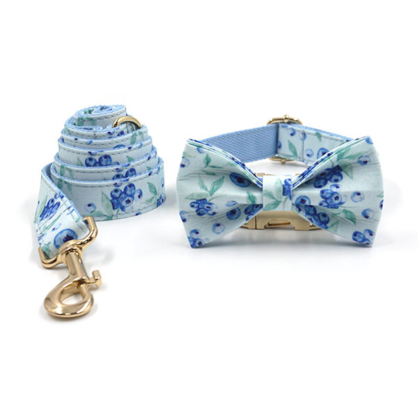 Bella Cat Pet Cute Blueberry Print Out Chest And Back Leash Set - Image 9