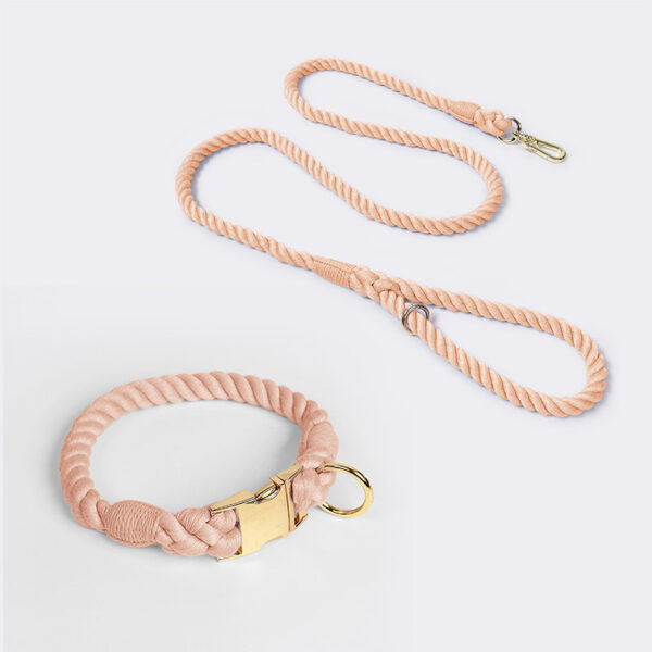 Bella Cat Pet Weaving Gradient Colored Cotton Rope Collar - Image 9